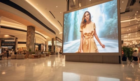 Mall digital displays
